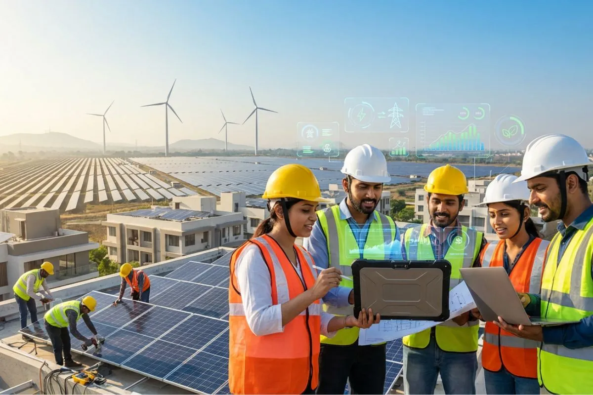 Renewable energy courses in India covering solar, EV and battery training